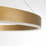 kelvo® VENOM KLV-101-0195 Κρεμαστό Φωτιστικό Οροφής LED 75W 7500lm 120° AC 220-240V IP20 Ρυθμιζόμενο Λευκό CCT με Χειριστήριο από 2700K έως 6000K Dimmable - Lumileds SMD Chip - Χρυσό Πλατίνα - Μ100 x Π100 x Υ6.5cm - 3 Χρόνια Εγγύηση - Image 6