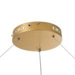 kelvo® VENOM KLV-101-0195 Κρεμαστό Φωτιστικό Οροφής LED 75W 7500lm 120° AC 220-240V IP20 Ρυθμιζόμενο Λευκό CCT με Χειριστήριο από 2700K έως 6000K Dimmable - Lumileds SMD Chip - Χρυσό Πλατίνα - Μ100 x Π100 x Υ6.5cm - 3 Χρόνια Εγγύηση - Image 7