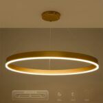 kelvo® VENOM KLV-101-0195 Κρεμαστό Φωτιστικό Οροφής LED 75W 7500lm 120° AC 220-240V IP20 Ρυθμιζόμενο Λευκό CCT με Χειριστήριο από 2700K έως 6000K Dimmable - Lumileds SMD Chip - Χρυσό Πλατίνα - Μ100 x Π100 x Υ6.5cm - 3 Χρόνια Εγγύηση - Image 12