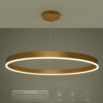 kelvo® VENOM KLV-101-0195 Κρεμαστό Φωτιστικό Οροφής LED 75W 7500lm 120° AC 220-240V IP20 Ρυθμιζόμενο Λευκό CCT με Χειριστήριο από 2700K έως 6000K Dimmable - Lumileds SMD Chip - Χρυσό Πλατίνα - Μ100 x Π100 x Υ6.5cm - 3 Χρόνια Εγγύηση - Image 13