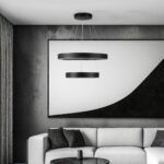 kelvo® VENOM KLV-101-0196 Κρεμαστό Φωτιστικό Οροφής LED 75W 7500lm 120° AC 220-240V IP20 Ρυθμιζόμενο Λευκό CCT με Χειριστήριο από 2700K έως 6000K Dimmable - Lumileds SMD Chip - Μαύρο Ματ - Μ60 x Π60 x Υ40cm - 3 Χρόνια Εγγύηση - Image 2