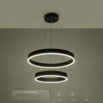 kelvo® VENOM KLV-101-0196 Κρεμαστό Φωτιστικό Οροφής LED 75W 7500lm 120° AC 220-240V IP20 Ρυθμιζόμενο Λευκό CCT με Χειριστήριο από 2700K έως 6000K Dimmable - Lumileds SMD Chip - Μαύρο Ματ - Μ60 x Π60 x Υ40cm - 3 Χρόνια Εγγύηση - Image 15