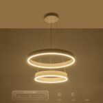 kelvo® VENOM KLV-101-0197 Κρεμαστό Φωτιστικό Οροφής LED 75W 7500lm 120° AC 220-240V IP20 Ρυθμιζόμενο Λευκό CCT με Χειριστήριο από 2700K έως 6000K Dimmable - Lumileds SMD Chip - Λευκό Ματ - Μ60 x Π60 x Υ40cm - 3 Χρόνια Εγγύηση - Image 14