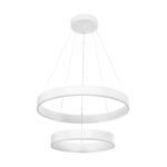 kelvo® VENOM KLV-101-0197-V2 Κρεμαστό Φωτιστικό Οροφής LED 75W 7500lm 120° AC 220-240V IP20 Ρυθμιζόμενο Λευκό CCT με Χειριστήριο από 2700K έως 6000K Dimmable - Lumileds SMD Chip - Λευκό Ματ - Μ60 x Π60 x Υ40cm - 3 Χρόνια Εγγύηση - Image 5