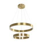 kelvo® VENOM KLV-101-0198-V2 Κρεμαστό Φωτιστικό Οροφής LED 75W 7500lm 120° AC 220-240V IP20 Ρυθμιζόμενο Λευκό CCT με Χειριστήριο από 2700K έως 6000K Dimmable - Lumileds SMD Chip - Χρυσό Πλατίνα - Μ60 x Π60 x Υ40cm - 3 Χρόνια Εγγύηση - Image 5