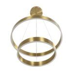 kelvo® VENOM KLV-101-0198-V2 Κρεμαστό Φωτιστικό Οροφής LED 75W 7500lm 120° AC 220-240V IP20 Ρυθμιζόμενο Λευκό CCT με Χειριστήριο από 2700K έως 6000K Dimmable - Lumileds SMD Chip - Χρυσό Πλατίνα - Μ60 x Π60 x Υ40cm - 3 Χρόνια Εγγύηση - Image 6