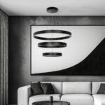 kelvo® VENOM KLV-101-0199 Κρεμαστό Φωτιστικό Οροφής LED 120W 12000lm 120° AC 220-240V IP20 Ρυθμιζόμενο Λευκό CCT με Χειριστήριο από 2700K έως 6000K Dimmable - Lumileds SMD Chip - Μαύρο Ματ - Μ80 x Π80 x Υ80cm - 3 Χρόνια Εγγύηση - Image 2