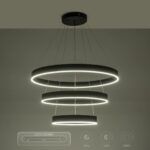 kelvo® VENOM KLV-101-0199 Κρεμαστό Φωτιστικό Οροφής LED 120W 12000lm 120° AC 220-240V IP20 Ρυθμιζόμενο Λευκό CCT με Χειριστήριο από 2700K έως 6000K Dimmable - Lumileds SMD Chip - Μαύρο Ματ - Μ80 x Π80 x Υ80cm - 3 Χρόνια Εγγύηση - Image 15