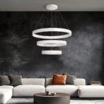 kelvo® VENOM KLV-101-0200 Κρεμαστό Φωτιστικό Οροφής LED 120W 12000lm 120° AC 220-240V IP20 Ρυθμιζόμενο Λευκό CCT με Χειριστήριο από 2700K έως 6000K Dimmable - Lumileds SMD Chip - Λευκό Ματ - Μ80 x Π80 x Υ80cm - 3 Χρόνια Εγγύηση - Image 2