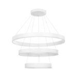 kelvo® VENOM KLV-101-0200 Κρεμαστό Φωτιστικό Οροφής LED 120W 12000lm 120° AC 220-240V IP20 Ρυθμιζόμενο Λευκό CCT με Χειριστήριο από 2700K έως 6000K Dimmable - Lumileds SMD Chip - Λευκό Ματ - Μ80 x Π80 x Υ80cm - 3 Χρόνια Εγγύηση - Image 3