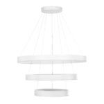 kelvo® VENOM KLV-101-0200 Κρεμαστό Φωτιστικό Οροφής LED 120W 12000lm 120° AC 220-240V IP20 Ρυθμιζόμενο Λευκό CCT με Χειριστήριο από 2700K έως 6000K Dimmable - Lumileds SMD Chip - Λευκό Ματ - Μ80 x Π80 x Υ80cm - 3 Χρόνια Εγγύηση - Image 4