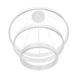 kelvo® VENOM KLV-101-0200 Κρεμαστό Φωτιστικό Οροφής LED 120W 12000lm 120° AC 220-240V IP20 Ρυθμιζόμενο Λευκό CCT με Χειριστήριο από 2700K έως 6000K Dimmable - Lumileds SMD Chip - Λευκό Ματ - Μ80 x Π80 x Υ80cm - 3 Χρόνια Εγγύηση - Image 5