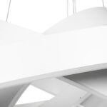 kelvo® VENOM KLV-101-0200-V2 Κρεμαστό Φωτιστικό Οροφής LED 120W 12000lm 120° AC 220-240V IP20 Ρυθμιζόμενο Λευκό CCT με Χειριστήριο από 2700K έως 6000K Dimmable - Lumileds SMD Chip - Λευκό Ματ - Μ80 x Π80 x Υ80cm - 3 Χρόνια Εγγύηση - Image 4