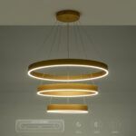 kelvo® VENOM KLV-101-0201-V2 Κρεμαστό Φωτιστικό Οροφής LED 120W 12000lm 120° AC 220-240V IP20 Ρυθμιζόμενο Λευκό CCT με Χειριστήριο από 2700K έως 6000K Dimmable - Lumileds SMD Chip - Χρυσό Πλατίνα - Μ80 x Π80 x Υ80cm - 3 Χρόνια Εγγύηση - Image 15