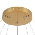 kelvo® VENOM KLV-101-0201-V2 Κρεμαστό Φωτιστικό Οροφής LED 120W 12000lm 120° AC 220-240V IP20 Ρυθμιζόμενο Λευκό CCT με Χειριστήριο από 2700K έως 6000K Dimmable - Lumileds SMD Chip - Χρυσό Πλατίνα - Μ80 x Π80 x Υ80cm - 3 Χρόνια Εγγύηση - Image 9