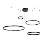 kelvo® VENOM KLV-101-0202 Κρεμαστό Φωτιστικό Οροφής LED 150W 15000lm 120° AC 220-240V IP20 Ρυθμιζόμενο Λευκό CCT με Χειριστήριο από 2700K έως 6000K Dimmable - Lumileds SMD Chip - Μαύρο Ματ - Μ150 x Π90 x Υ60cm - 3 Χρόνια Εγγύηση - Image 3