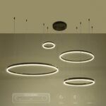 kelvo® VENOM KLV-101-0202 Κρεμαστό Φωτιστικό Οροφής LED 150W 15000lm 120° AC 220-240V IP20 Ρυθμιζόμενο Λευκό CCT με Χειριστήριο από 2700K έως 6000K Dimmable - Lumileds SMD Chip - Μαύρο Ματ - Μ150 x Π90 x Υ60cm - 3 Χρόνια Εγγύηση - Image 13