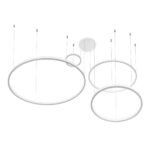 kelvo® VENOM KLV-101-0203 Κρεμαστό Φωτιστικό Οροφής LED 150W 15000lm 120° AC 220-240V IP20 Ρυθμιζόμενο Λευκό CCT με Χειριστήριο από 2700K έως 6000K Dimmable - Lumileds SMD Chip - Λευκό Ματ - Μ150 x Π90 x Υ60cm - 3 Χρόνια Εγγύηση - Image 4