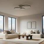 kelvo® NEMESIS KLV-101-0205 Φωτιστικό Οροφής LED 98W 9800lm 360° AC 220-240V IP20 Ρυθμιζόμενο Λευκό CCT με Χειριστήριο από 2700K έως 6000K Dimmable - Lumileds SMD Chip - Μαύρο Ματ - Μ89 x Π60 x Υ19cm - 3 Χρόνια Εγγύηση - Image 2