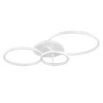 kelvo® NEMESIS KLV-101-0206 Φωτιστικό Οροφής LED 98W 9800lm 360° AC 220-240V IP20 Ρυθμιζόμενο Λευκό CCT με Χειριστήριο από 2700K έως 6000K Dimmable - Lumileds SMD Chip - Λευκό Ματ - Μ89 x Π60 x Υ19cm - 3 Χρόνια Εγγύηση - Image 3