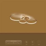 kelvo® NEMESIS KLV-101-0207 Φωτιστικό Οροφής LED 98W 9800lm 360° AC 220-240V IP20 Ρυθμιζόμενο Λευκό CCT με Χειριστήριο από 2700K έως 6000K Dimmable - Lumileds SMD Chip - Χρυσό Πλατίνα - Μ89 x Π60 x Υ19cm - 3 Χρόνια Εγγύηση - Image 8