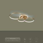 kelvo® NEMESIS KLV-101-0207 Φωτιστικό Οροφής LED 98W 9800lm 360° AC 220-240V IP20 Ρυθμιζόμενο Λευκό CCT με Χειριστήριο από 2700K έως 6000K Dimmable - Lumileds SMD Chip - Χρυσό Πλατίνα - Μ89 x Π60 x Υ19cm - 3 Χρόνια Εγγύηση - Image 9