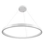 kelvo® NEMESIS KLV-101-0212 Κρεμαστό Φωτιστικό Οροφής LED 67W 6700lm 180° AC 220-240V IP20 Ρυθμιζόμενο Λευκό CCT με Χειριστήριο από 2700K έως 6000K Dimmable - Lumileds SMD Chip - Λευκό Ματ - Μ80 x Π80 x Υ4cm - 3 Χρόνια Εγγύηση - Image 3