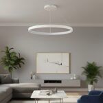 kelvo® NEMESIS KLV-101-0215 Κρεμαστό Φωτιστικό Οροφής LED 75W 7500lm 180° AC 220-240V IP20 Ρυθμιζόμενο Λευκό CCT με Χειριστήριο από 2700K έως 6000K Dimmable - Lumileds SMD Chip - Λευκό Ματ - Μ100 x Π100 x Υ4cm - 3 Χρόνια Εγγύηση - Image 2