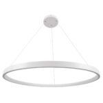 kelvo® NEMESIS KLV-101-0215 Κρεμαστό Φωτιστικό Οροφής LED 75W 7500lm 180° AC 220-240V IP20 Ρυθμιζόμενο Λευκό CCT με Χειριστήριο από 2700K έως 6000K Dimmable - Lumileds SMD Chip - Λευκό Ματ - Μ100 x Π100 x Υ4cm - 3 Χρόνια Εγγύηση - Image 3