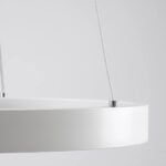 kelvo® NEMESIS KLV-101-0215 Κρεμαστό Φωτιστικό Οροφής LED 75W 7500lm 180° AC 220-240V IP20 Ρυθμιζόμενο Λευκό CCT με Χειριστήριο από 2700K έως 6000K Dimmable - Lumileds SMD Chip - Λευκό Ματ - Μ100 x Π100 x Υ4cm - 3 Χρόνια Εγγύηση - Image 6