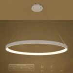 kelvo® NEMESIS KLV-101-0215 Κρεμαστό Φωτιστικό Οροφής LED 75W 7500lm 180° AC 220-240V IP20 Ρυθμιζόμενο Λευκό CCT με Χειριστήριο από 2700K έως 6000K Dimmable - Lumileds SMD Chip - Λευκό Ματ - Μ100 x Π100 x Υ4cm - 3 Χρόνια Εγγύηση - Image 12