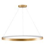 kelvo® NEMESIS KLV-101-0216 Κρεμαστό Φωτιστικό Οροφής LED 75W 7500lm 180° AC 220-240V IP20 Ρυθμιζόμενο Λευκό CCT με Χειριστήριο από 2700K έως 6000K Dimmable - Lumileds SMD Chip - Χρυσό Πλατίνα - Μ100 x Π100 x Υ4cm - 3 Χρόνια Εγγύηση - Image 5