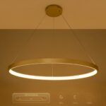 kelvo® NEMESIS KLV-101-0216 Κρεμαστό Φωτιστικό Οροφής LED 75W 7500lm 180° AC 220-240V IP20 Ρυθμιζόμενο Λευκό CCT με Χειριστήριο από 2700K έως 6000K Dimmable - Lumileds SMD Chip - Χρυσό Πλατίνα - Μ100 x Π100 x Υ4cm - 3 Χρόνια Εγγύηση - Image 11