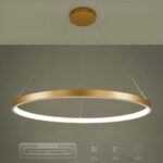 kelvo® NEMESIS KLV-101-0216 Κρεμαστό Φωτιστικό Οροφής LED 75W 7500lm 180° AC 220-240V IP20 Ρυθμιζόμενο Λευκό CCT με Χειριστήριο από 2700K έως 6000K Dimmable - Lumileds SMD Chip - Χρυσό Πλατίνα - Μ100 x Π100 x Υ4cm - 3 Χρόνια Εγγύηση - Image 13