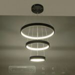 kelvo® NEMESIS KLV-101-0217 Κρεμαστό Φωτιστικό Οροφής LED 100W 10000lm 180° AC 220-240V IP20 Ρυθμιζόμενο Λευκό CCT με Χειριστήριο από 2700K έως 6000K Dimmable - Lumileds SMD Chip - Μαύρο Ματ - Μ60 x Π60 x Υ60cm - 3 Χρόνια Εγγύηση - Image 15