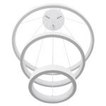 kelvo® NEMESIS KLV-101-0218 Κρεμαστό Φωτιστικό Οροφής LED 100W 10000lm 180° AC 220-240V IP20 Ρυθμιζόμενο Λευκό CCT με Χειριστήριο από 2700K έως 6000K Dimmable - Lumileds SMD Chip - Λευκό Ματ - Μ60 x Π60 x Υ60cm - 3 Χρόνια Εγγύηση - Image 5