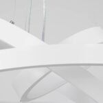 kelvo® NEMESIS KLV-101-0218 Κρεμαστό Φωτιστικό Οροφής LED 100W 10000lm 180° AC 220-240V IP20 Ρυθμιζόμενο Λευκό CCT με Χειριστήριο από 2700K έως 6000K Dimmable - Lumileds SMD Chip - Λευκό Ματ - Μ60 x Π60 x Υ60cm - 3 Χρόνια Εγγύηση - Image 7