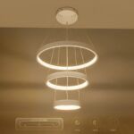 kelvo® NEMESIS KLV-101-0218 Κρεμαστό Φωτιστικό Οροφής LED 100W 10000lm 180° AC 220-240V IP20 Ρυθμιζόμενο Λευκό CCT με Χειριστήριο από 2700K έως 6000K Dimmable - Lumileds SMD Chip - Λευκό Ματ - Μ60 x Π60 x Υ60cm - 3 Χρόνια Εγγύηση - Image 14