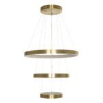 kelvo® NEMESIS KLV-101-0219 Κρεμαστό Φωτιστικό Οροφής LED 100W 10000lm 180° AC 220-240V IP20 Ρυθμιζόμενο Λευκό CCT με Χειριστήριο από 2700K έως 6000K Dimmable - Lumileds SMD Chip - Χρυσό Πλατίνα - Μ60 x Π60 x Υ60cm - 3 Χρόνια Εγγύηση - Image 4