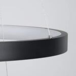 kelvo® NEMESIS KLV-101-0220 Κρεμαστό Φωτιστικό Οροφής LED 120W 12000lm 180° AC 220-240V IP20 Ρυθμιζόμενο Λευκό CCT με Χειριστήριο από 2700K έως 6000K Dimmable - Lumileds SMD Chip - Μαύρο Ματ - Μ80 x Π80 x Υ80cm - 3 Χρόνια Εγγύηση - Image 8