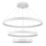 kelvo® NEMESIS KLV-101-0221 Κρεμαστό Φωτιστικό Οροφής LED 120W 12000lm 180° AC 220-240V IP20 Ρυθμιζόμενο Λευκό CCT με Χειριστήριο από 2700K έως 6000K Dimmable - Lumileds SMD Chip - Λευκό Ματ - Μ80 x Π80 x Υ80cm - 3 Χρόνια Εγγύηση - Image 3