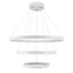 kelvo® NEMESIS KLV-101-0221 Κρεμαστό Φωτιστικό Οροφής LED 120W 12000lm 180° AC 220-240V IP20 Ρυθμιζόμενο Λευκό CCT με Χειριστήριο από 2700K έως 6000K Dimmable - Lumileds SMD Chip - Λευκό Ματ - Μ80 x Π80 x Υ80cm - 3 Χρόνια Εγγύηση - Image 4