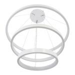 kelvo® NEMESIS KLV-101-0221 Κρεμαστό Φωτιστικό Οροφής LED 120W 12000lm 180° AC 220-240V IP20 Ρυθμιζόμενο Λευκό CCT με Χειριστήριο από 2700K έως 6000K Dimmable - Lumileds SMD Chip - Λευκό Ματ - Μ80 x Π80 x Υ80cm - 3 Χρόνια Εγγύηση - Image 5