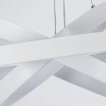 kelvo® NEMESIS KLV-101-0221 Κρεμαστό Φωτιστικό Οροφής LED 120W 12000lm 180° AC 220-240V IP20 Ρυθμιζόμενο Λευκό CCT με Χειριστήριο από 2700K έως 6000K Dimmable - Lumileds SMD Chip - Λευκό Ματ - Μ80 x Π80 x Υ80cm - 3 Χρόνια Εγγύηση - Image 7