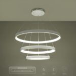 kelvo® NEMESIS KLV-101-0221 Κρεμαστό Φωτιστικό Οροφής LED 120W 12000lm 180° AC 220-240V IP20 Ρυθμιζόμενο Λευκό CCT με Χειριστήριο από 2700K έως 6000K Dimmable - Lumileds SMD Chip - Λευκό Ματ - Μ80 x Π80 x Υ80cm - 3 Χρόνια Εγγύηση - Image 15