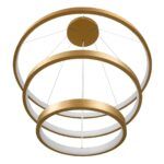 kelvo® NEMESIS KLV-101-0222 Κρεμαστό Φωτιστικό Οροφής LED 120W 12000lm 180° AC 220-240V IP20 Ρυθμιζόμενο Λευκό CCT με Χειριστήριο από 2700K έως 6000K Dimmable - Lumileds SMD Chip - Χρυσό Πλατίνα - Μ80 x Π80 x Υ80cm - 3 Χρόνια Εγγύηση - Image 5