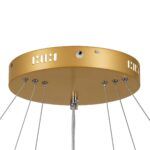 kelvo® NEMESIS KLV-101-0222 Κρεμαστό Φωτιστικό Οροφής LED 120W 12000lm 180° AC 220-240V IP20 Ρυθμιζόμενο Λευκό CCT με Χειριστήριο από 2700K έως 6000K Dimmable - Lumileds SMD Chip - Χρυσό Πλατίνα - Μ80 x Π80 x Υ80cm - 3 Χρόνια Εγγύηση - Image 9