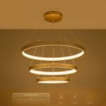 kelvo® NEMESIS KLV-101-0222 Κρεμαστό Φωτιστικό Οροφής LED 120W 12000lm 180° AC 220-240V IP20 Ρυθμιζόμενο Λευκό CCT με Χειριστήριο από 2700K έως 6000K Dimmable - Lumileds SMD Chip - Χρυσό Πλατίνα - Μ80 x Π80 x Υ80cm - 3 Χρόνια Εγγύηση - Image 13