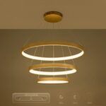 kelvo® NEMESIS KLV-101-0222 Κρεμαστό Φωτιστικό Οροφής LED 120W 12000lm 180° AC 220-240V IP20 Ρυθμιζόμενο Λευκό CCT με Χειριστήριο από 2700K έως 6000K Dimmable - Lumileds SMD Chip - Χρυσό Πλατίνα - Μ80 x Π80 x Υ80cm - 3 Χρόνια Εγγύηση - Image 14