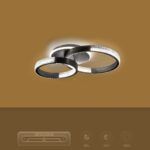 kelvo® DIAMOND KLV-101-0223 Φωτιστικό Οροφής LED 67W 6700lm 360° AC 220-240V IP20 Ρυθμιζόμενο Λευκό CCT με Χειριστήριο από 2700K έως 6000K Dimmable - Lumileds SMD Chip - Μαύρο Ματ - Μ60 x Π40 x Υ14cm - 3 Χρόνια Εγγύηση - Image 11